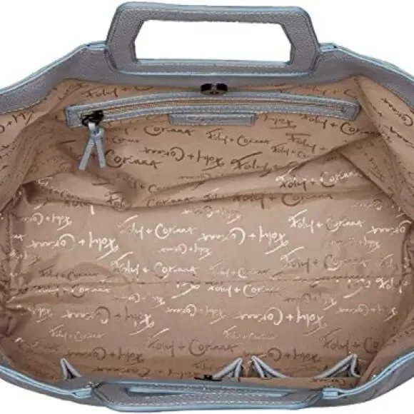 NWT Foley & Corinna Tate Tote in Poplin Blue - Picture 8 of 8